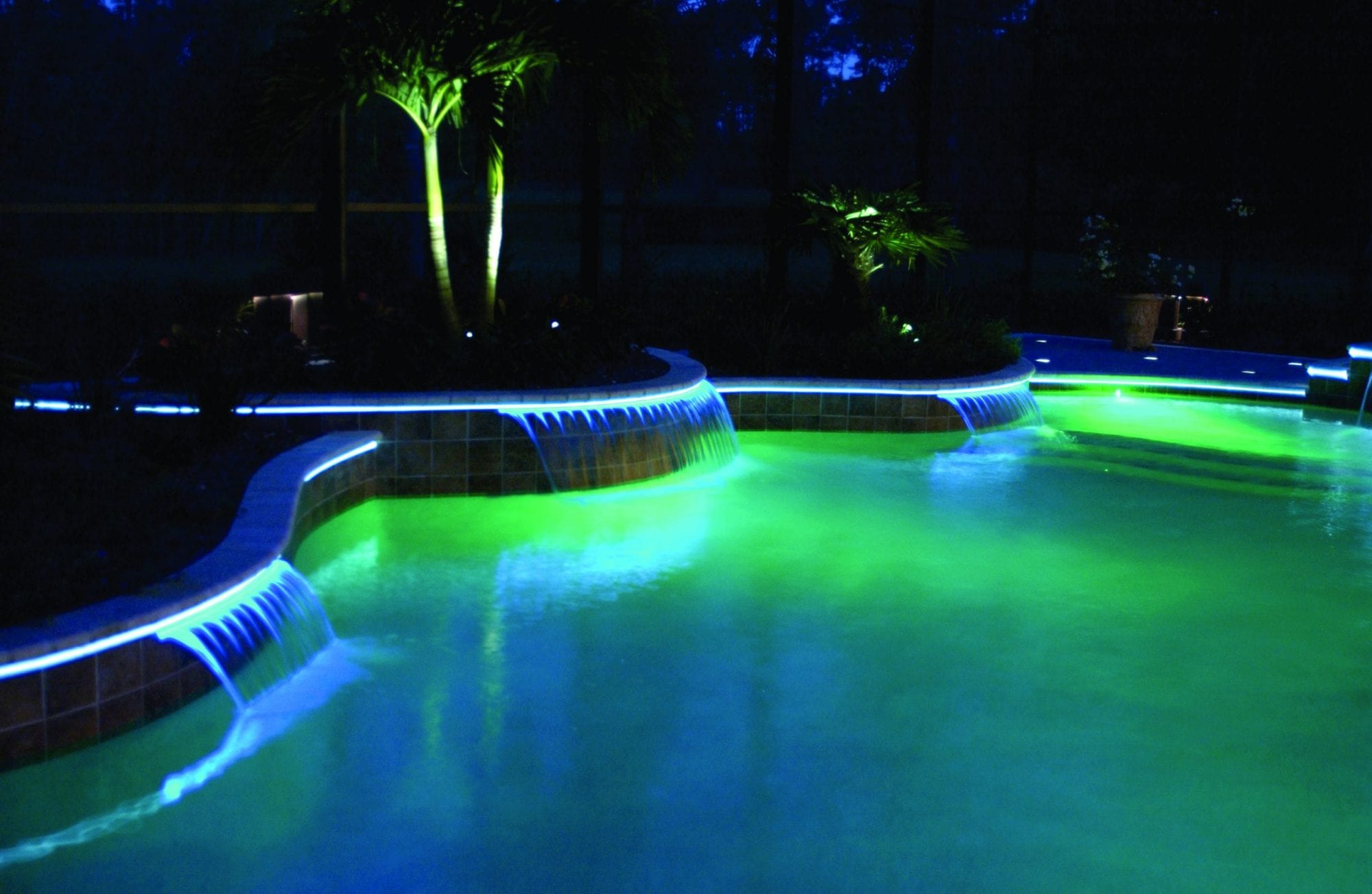 Dark swimming pool